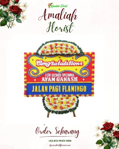 Bunga Papan Congratulation di Pandang